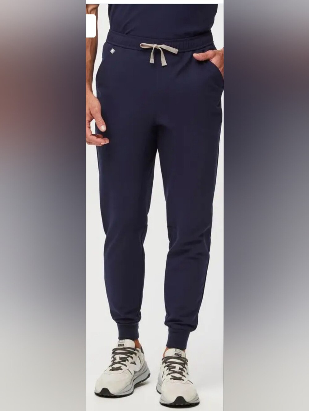 Figs Mens Medium Tall Navy Blue Tansen Jogger Scrub Pants